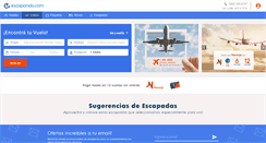 Desktop Screenshot of escapando.com